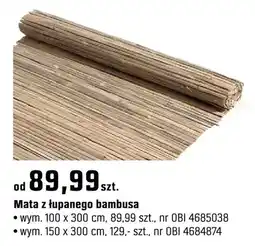 OBI Mata z łupanego bambusa oferta