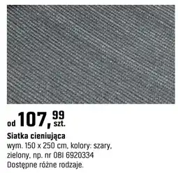 OBI Siatka cieniująca oferta