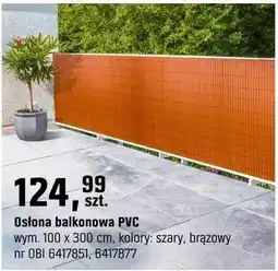 OBI Osłona balkonowa PVC oferta