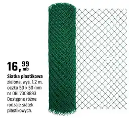 OBI Siatka plastikowa zielona oferta