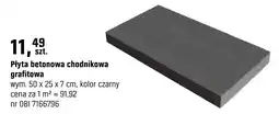 OBI Płyta betonowa chodnikowa grafitowa oferta