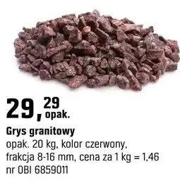 OBI Grys granitowy kolor czerwony oferta