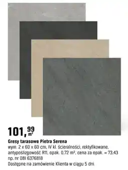 OBI Gresy tarasowe Pietra Serena oferta