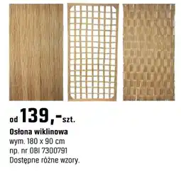OBI Osłona wiklinowa oferta