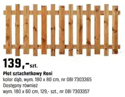 OBI Płot sztachetowy Roni oferta