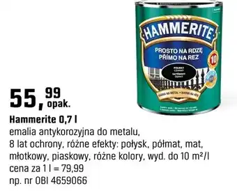 OBI Hammerite emalia antykorozyjna oferta