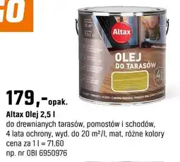 OBI Altax Olej oferta