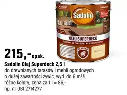 OBI Sadolin Olej Superdeck oferta
