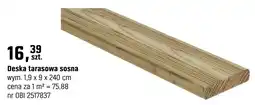 OBI Deska tarasowa sosna oferta