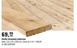 OBI Deska tarasowa modrzew oferta