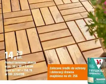 Podest tarasowy akacja