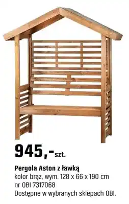 OBI Pergola Aston z ławką oferta