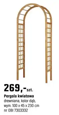OBI Pergola kwiatowa drewniana oferta