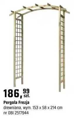 OBI Pergola frezja drewniana oferta