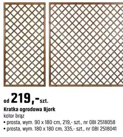 OBI Kratka ogrodowa Bjork kolor brąz oferta