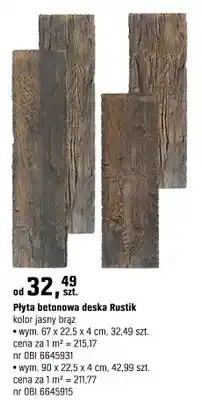 OBI Płyta betonowa deska Rustik oferta