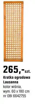 OBI Kratka ogrodowa Lausanna kolor wiśnia oferta