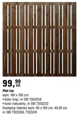 OBI Płot Ivo oferta