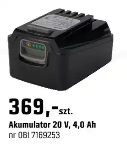 OBI Akumulator 20 V, 4,0 Ah oferta