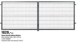 OBI Brama dwuskrzydłowa Modena oferta