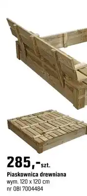 OBI Piaskownica drewniana oferta