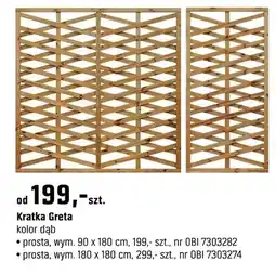 OBI Kratka Greta kolor dąb oferta