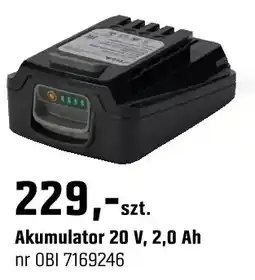 OBI Akumulator 20 V, 2,0 Ah oferta