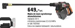OBI Myjka do węża ogrodowego akumulatorowa oferta