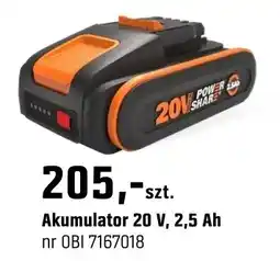 OBI Akumulator 20 V, 2,5 Ah oferta