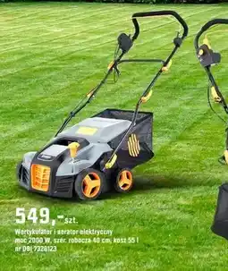 OBI Wertykulator i aerator elektryczny moc 2000 W, szer. robocza 40 cm, kosz oferta