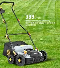 OBI Wertykulator i aerator elektryczny moc 1500 W, szer. robocza 36 cm, kosz oferta