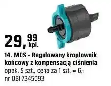OBI Regulowany kroplownik końcowy z kompensacją ciśnienia MDS oferta