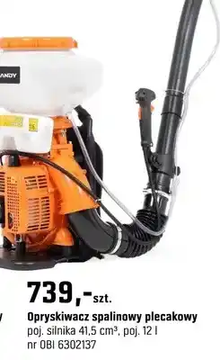 OBI Opryskiwacz spalinowy plecakowy oferta