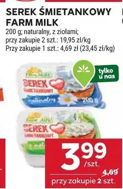 Stokrotka Serek śmietankowy farm milk oferta