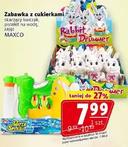 Prim Market Zabawka z cukierkami skaczący kurczak, pistolet na wodę, zając oferta
