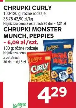 Stokrotka Chrupki Curly, Monster Munch, Peppes oferta