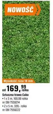 OBI Sztuczna trawa Cuba oferta