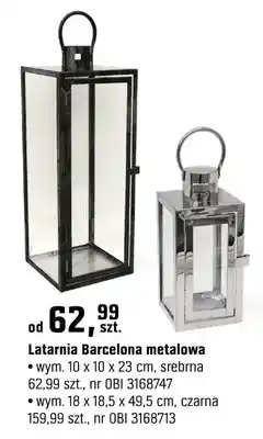 OBI Latarnia Barcelona metalowa oferta