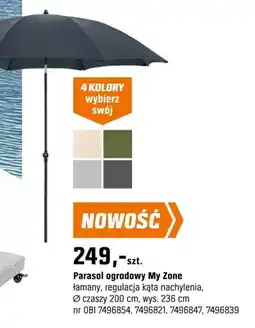 OBI Parasol ogrodowy My Zone oferta