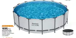 OBI Basen Steel Pro Max na stelażu, poj. 16015 l, w zestawie: pompa filtrująca, drabinka, pokrywa oferta