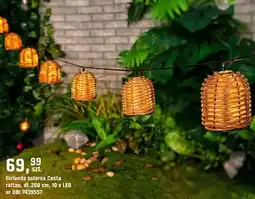 OBI Girlanda solarna Cesta rattan oferta