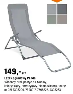 OBI Leżak ogrodowy Pando oferta