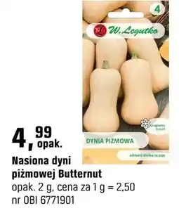 OBI Nasiona dyni piżmowej Butternut oferta