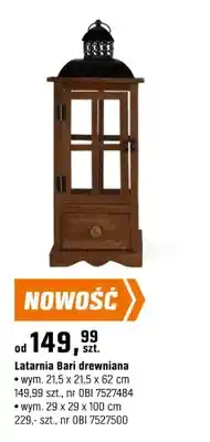 OBI Latarnia Bari drewniana oferta