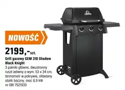 OBI Grill gazowy GEM 310 Shadow Black Knight oferta