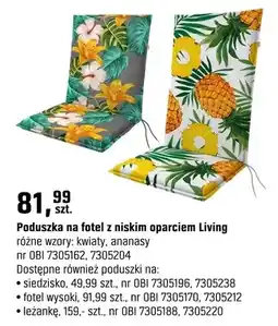 OBI Poduszka na fotel z niskim oparciem Living oferta