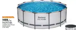 OBI Basen Steel Pro Max na stelażu, poj. 12690 l, w zestawie: pompa filtrująca, drabinka, pokrywa oferta