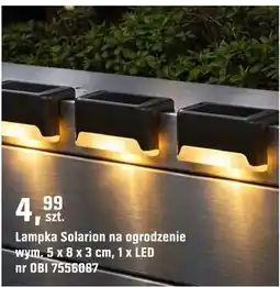 OBI Lampka Solarion na ogrodzenie oferta