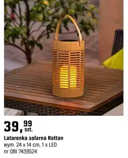 OBI Latarenka solarna Rattan oferta