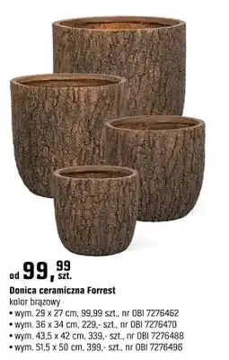 OBI Doniczka ceramiczna Forrest oferta